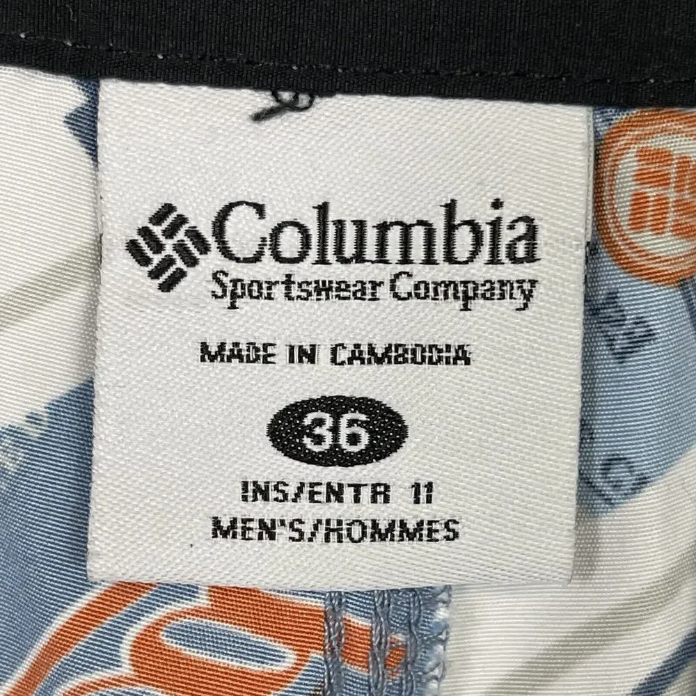 Columbia‎ Shorts Adult 36 Multicolor PFG Fishing Swim Trunk Board Shorts Mens